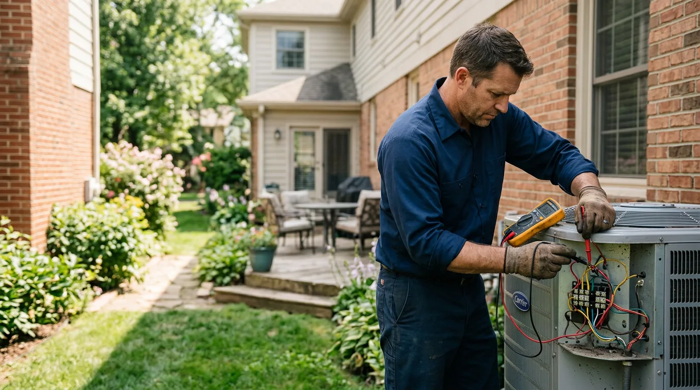HVAC technician working near Wilson, WI